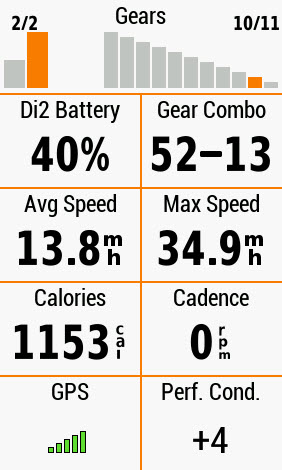 Garmin Performance Condition +4