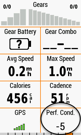 Garmin Performance Condition Metric October 15 2020
