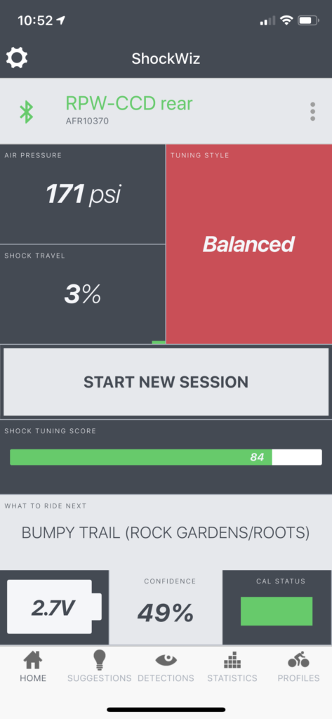 ShockWiz Suspension Tuning App Rear Shock