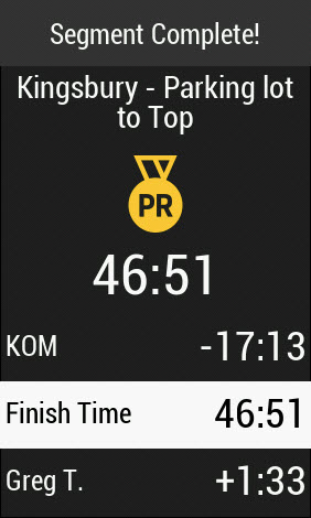 PR on Kingsbury Grade