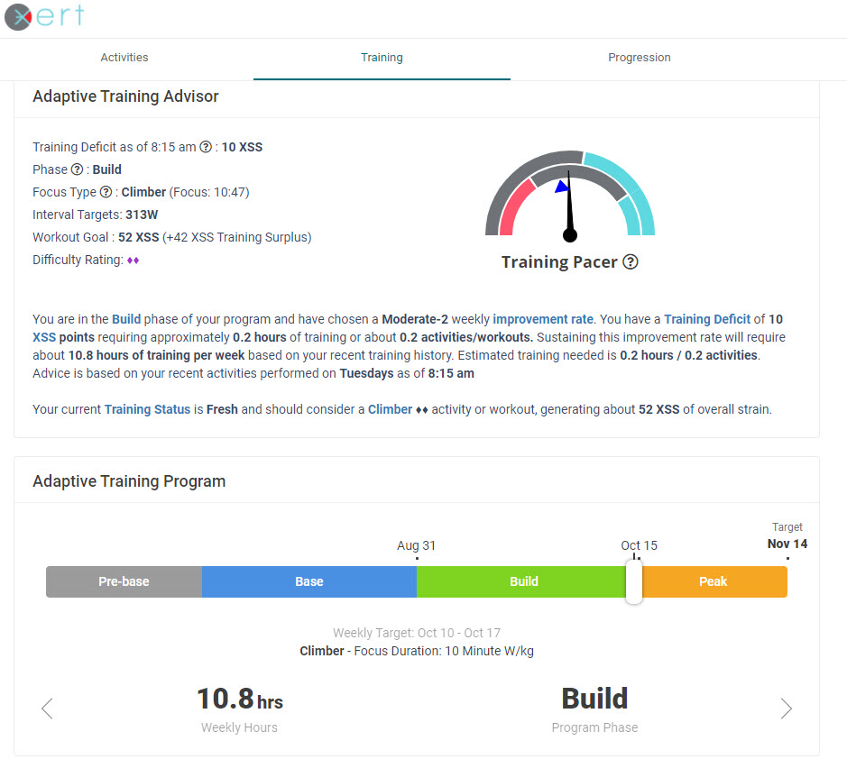 Xert ATA October 13 2020