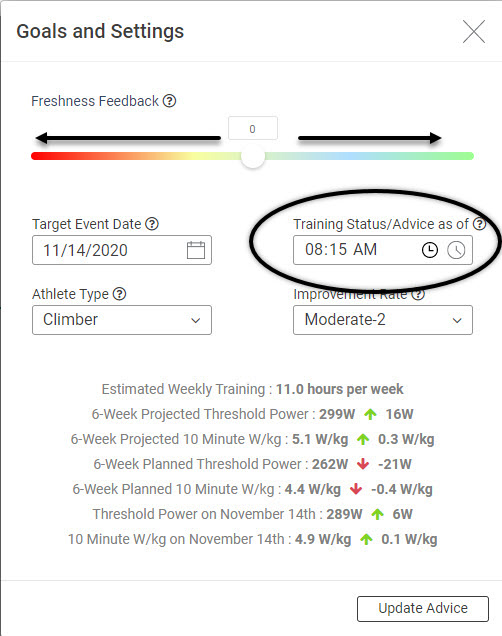 Xert Goals and Settings Projections and Feedback3