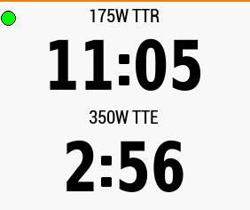 Xert Time-to-Exhaustion Original Time Values