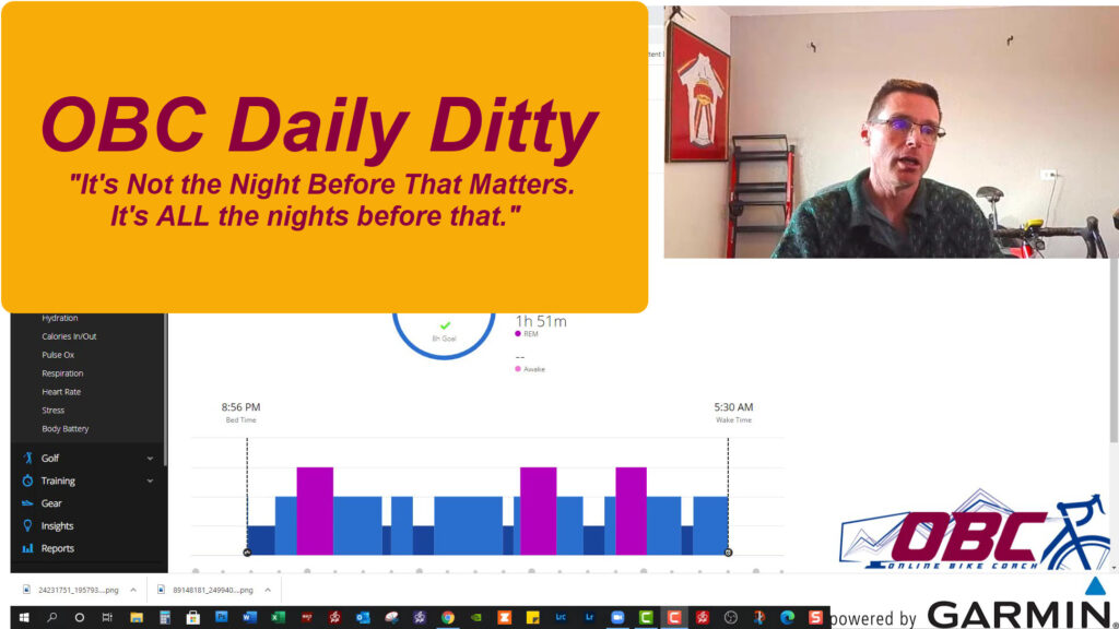 Garmin Sleep Tracker 1 Week