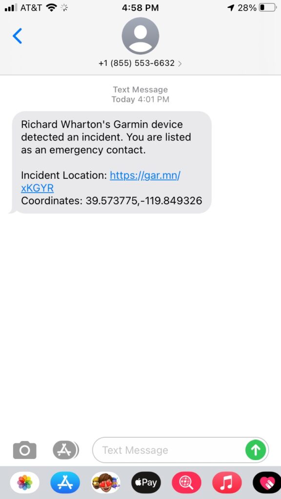Tracy Christenson Garmin Incident Detection Text