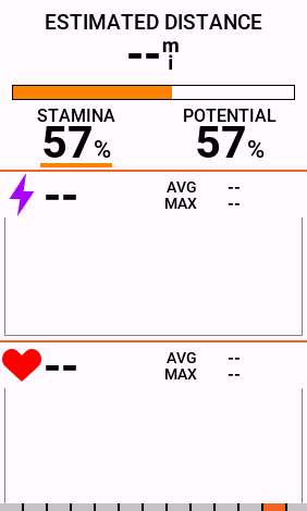 Garmin Stamina and Stamina Potential Page