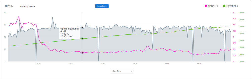 Vo2Master Vo2 DFAA1 DFAA-1 DFA Alpha 1 Alpha HRV AlphaHRV