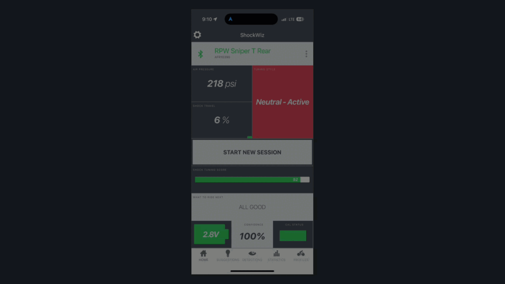 ShockWiz Rear Suspension Scores Summer 2025